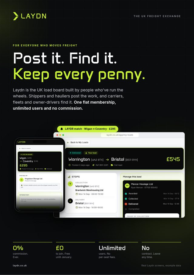 Cover of the Laydn guide: Post it. Find it. Keep every penny.